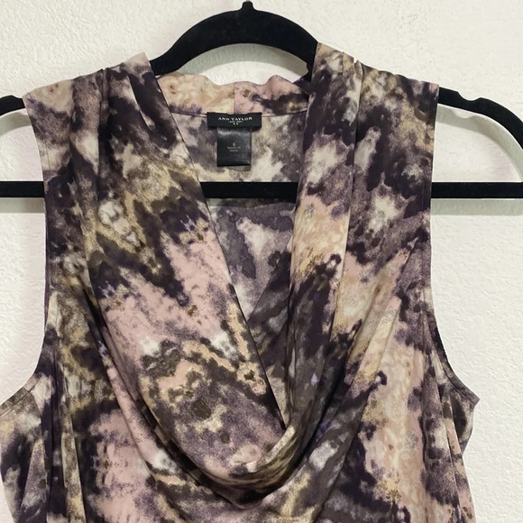 Ann Taylor Multicolor Cowl Neck Top - Picture 5 of 6